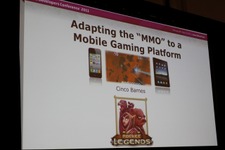 【GDC2011】本格的なMMORPGをスマートフォンで実現するための進化させるゲームデザイン 画像