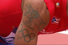 ソニック・ザ・ヘッジホッグを刻んだ五輪選手、銅メダルに輝く 画像