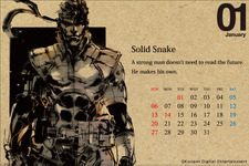 ヘビ年にちなんで『メタルギア』シリーズ「スネーク」卓上カレンダー登場 画像