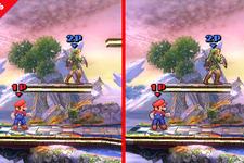 『スマブラ for 3DS』キャラクターの「ふちどり」あり・なしの比較画像が公開 画像