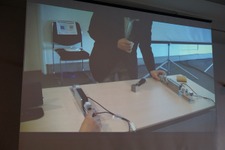 【CEDEC 2014】触覚を遠隔地に伝える技術、「医療ロボットに学ぶバーチャルリアリティのUI」 画像