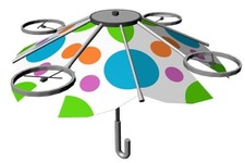 持たずにさせる傘「フリーパラソル」が超未来的…！商品化に向けたアイデアの募集が開始 画像