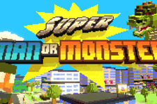 人類vs怪獣を描く8-bit風3Dアクション『Super Man Or Monster』がSteamで配信 画像