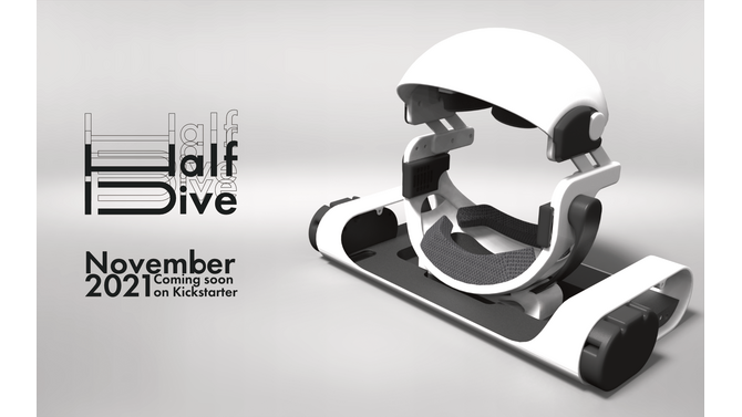 世界初、“寝ながら”に特化したVRデバイス「HalfDive」発表！クラウドファンディングで支援者を募集