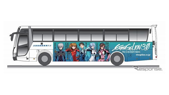 小田急箱根高速バス、ヱヴァンゲリヲンラッピングバス 運行開始…10月22日 