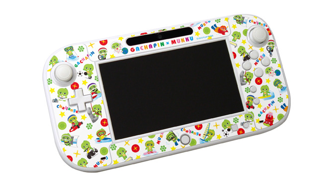 ガチャピン＆ムックがデザインされたWii U GamePad用「保護シートセット」が登場