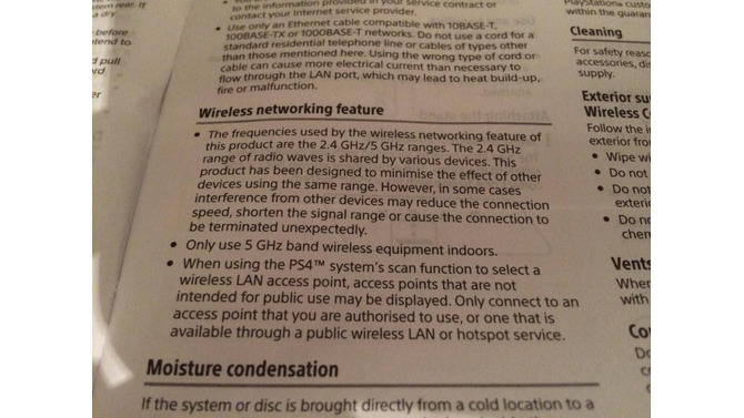 噂： 新型「PS4 Slim」は5Ghz帯に対応か、取説とUIイメージ浮上