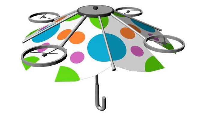 持たずにさせる傘「フリーパラソル」が超未来的…！商品化に向けたアイデアの募集が開始