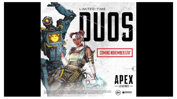 『Apex Legends』期間限定デュオモード発表！11月5日より開始