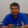 記者懇談会で韓国・台湾メディアに自社の戦略を説明する Haozhi Chen氏