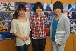 左から牧野由依さん、冨樫かずみさん、内田雄馬さん