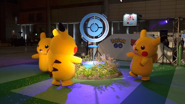 【闘会議2017】『Pokemon GO』の「リアルポケストップ」ではリアルにピカチュウが出現！記念撮影にぴったり
