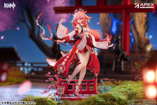 巫女服から覗くすべすべ太もも！『原神』より「八重神子」1/7スケールフィギュアが予約受付中―蠱惑的な表情もグッとくる