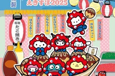 ハローキティ、シナモロールが“ミャクミャク”姿でたこ焼きの舟に…！限定アイテムがJR東海新大阪駅構内で販売中 画像