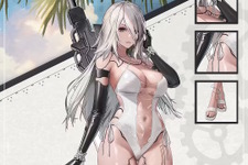 2Bだけじゃない…A2の水着衣装もムチムチセクシー！『勝利の女神：NIKKE』×『ニーア』コラボ復刻の新コスチュームが指揮官を惑わす 画像