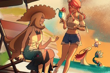 『ポケモン』シロナ、フウロの“夏ファッション”が可愛すぎる！海を楽しむ開放的な姿にトレーナーたちメロメロ 画像