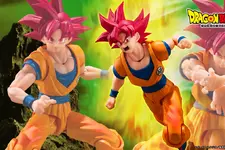 「ドラゴンボール超」より「超サイヤ人ゴッド孫悟空」アクションフィギュア2種が店頭予約開始！表情パーツで様々なシーンを演出