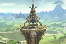 『ゼルダの伝説 BotW』の冒険が蘇る！ 『スマブラSP』見晴らし抜群の「始まりの塔」ステージ─試合を見つめる“あの人物”も 画像