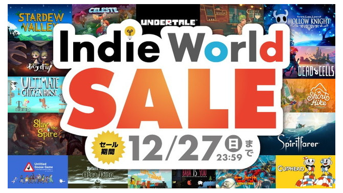 スイッチ「Indie World セール」開催！ 『UNDERTALE』や『Stardew Valley』など、注目インディー70作品がお得に