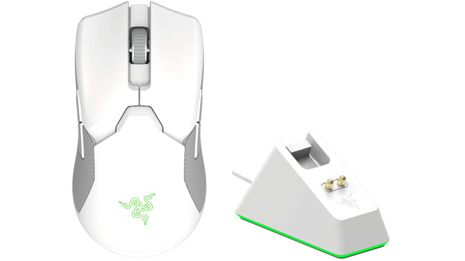 Razer、超高速ワイヤレスマウス＆充電ドッグセット「Viper Ultimate Mercury White」を5月14日に発売