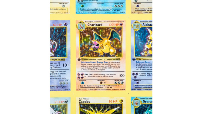 現在約390万円！「ポケモンカード」1999年初版アンカットシートがオークションに出品