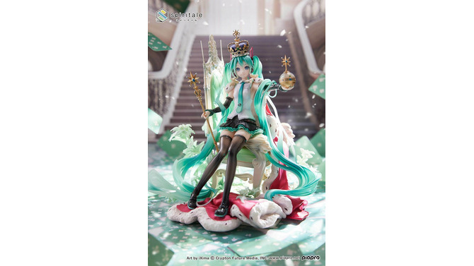 王冠をかぶったゴージャスな「初音ミク」フィギュアが、3月9日11時から予約開始！公式絵も手掛けるiXima先生のイラストを立体化