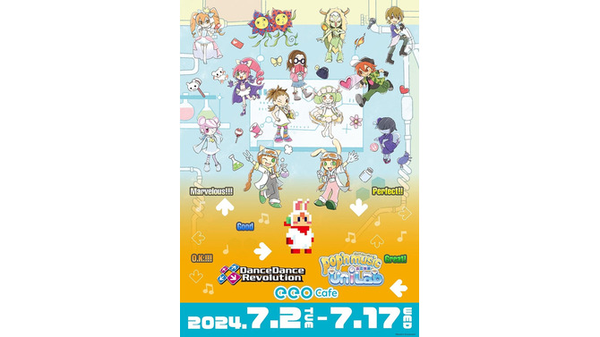 オリジナルイラストも可愛い！『ポップンミュージック』『ダンレボ』コラボカフェが7月2日より開催ーポップ君のホットケーキがメニューに登場