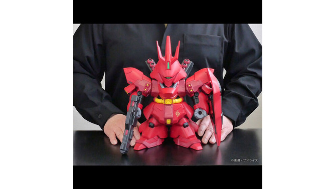 全高約24cm、深紅のボディが存在感抜群！「機動戦士ガンダム 逆襲のシャア」より、シャアの愛機「サザビー」がジャンボソフビフィギュアSDに