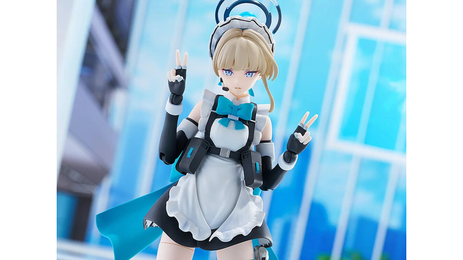 「ピース、ピース」も再現できる！？『ブルアカ』メイド姿のトキがプラモデルで登場―豊富な装備品と専用台座が付属