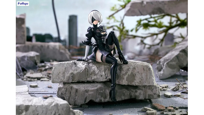 美しい座りポーズで魅せる脚…！「NieR:Automata Ver1.1a」より「2B」のぬーどるストッパーフィギュアが9月中旬よりプライズで順次展開