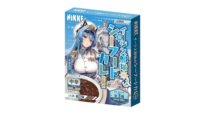 水着イラストも手に入る！『勝利の女神：NIKKE』のカレーが販売中―「ヘルム」「アニス」などニケたちのステッカーがランダムで封入