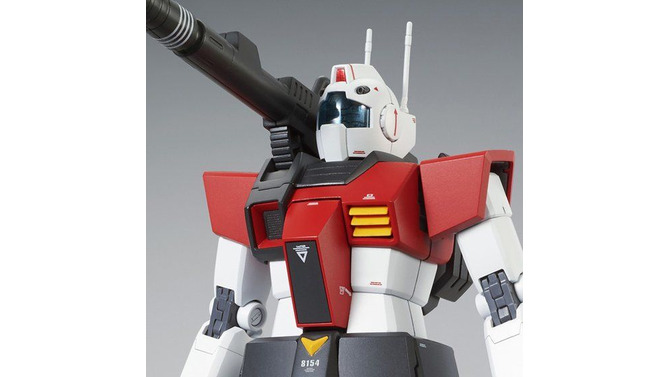 「MG 1/100 RGC-80 ジム・キャノン」が本日10月30日11時再販！特徴的な大型の240mmキャノンを搭載、角度調節が可能