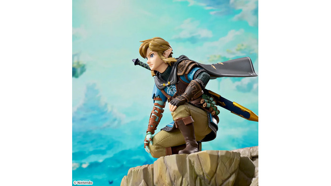 『ゼルダの伝説 ティアキン』のメインビジュアルを再現！「リンク」プライズフィギュアのクオリティがスゴイ