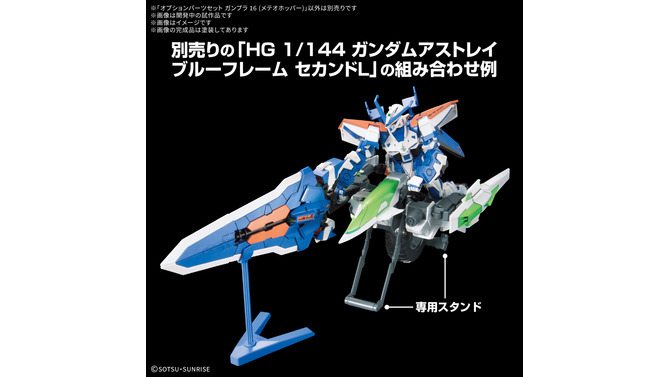 HGガンプラをライドできる「メテオホッパー」がオプションパーツに登場！ウイングガンダムフェニーチェの「バスターライフルカスタム」も接続可能