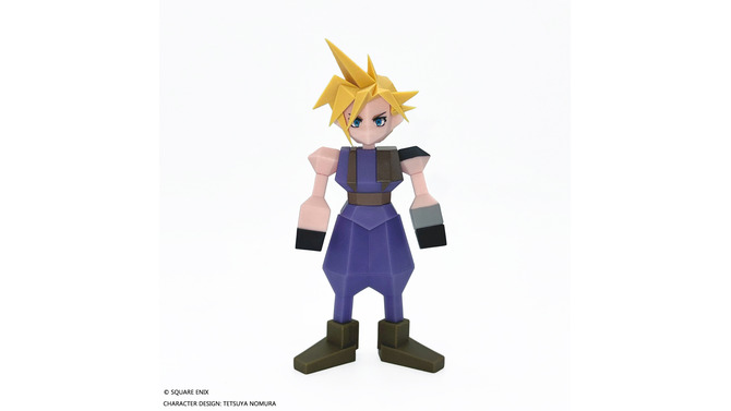 懐かしい“ポリゴン”姿を完全再現！『FF7』より「クラウド・ストライフ」がソフビフィギュア化ー各部が可動し簡単なポージングも