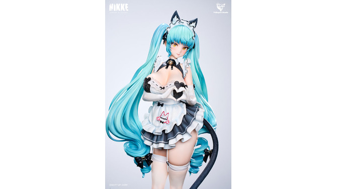 お値段11万のデカさ！『勝利の女神：NIKKE』メイド＆猫耳「プリバティ」が1/4スケールの超巨大スタチューで登場