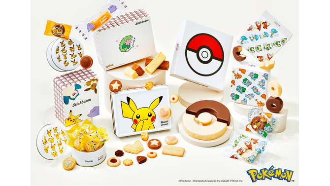 『ポケモン』×ユーハイムのバレンタイン向けスイーツが発売！ピカチュウ型ビスケットやモンスターボールのバウムクーヘンがキュート