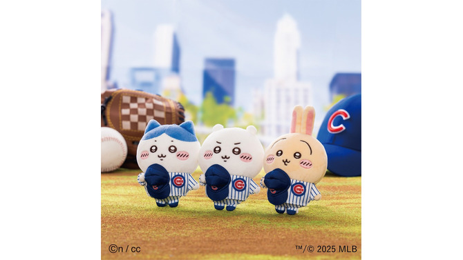 「ちいかわ」たちがMLBコラボして野球選手に！「ドジャース＆カブス」ユニフォーム姿の新グッズが発売