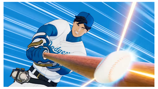 大谷翔平選手が『フォートナイト』で全力スイング！3月18日よりドジャースのコスチュームや愛犬「デコピン」をもとにしたアクセサリーなどがショップに登場