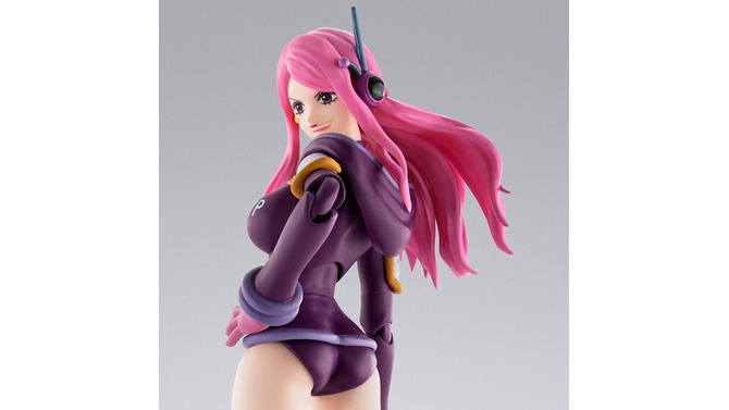 ふとももが際立つ未来服！「ワンピース」未来島エッグヘッドより「ジュエリー・ボニー」がアクションフィギュア化ーもぐもぐ顔とピザで“大喰らい”を再現