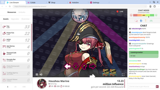 ホロライブの癒し系クリッカーゲーム『Holoidle』6月6日発売！宝鐘マリンら3人をサポートし、人気配信者を目指す