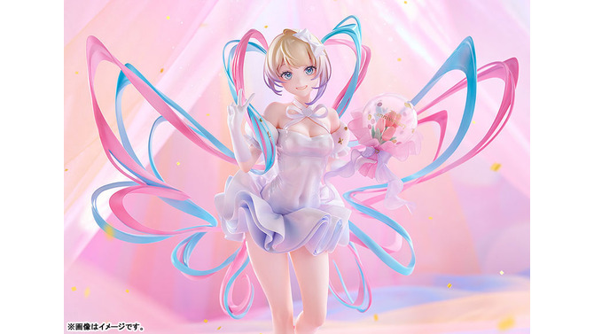 「ニディガ展2」で披露された“超てんちゃん”パーティドレス姿がフィギュアに！特徴的なツインテールやオーロラのような光沢にドキドキ
