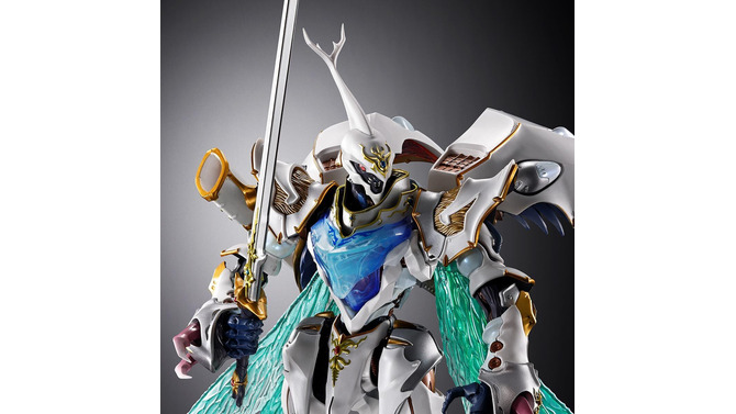 まるで彫像のような美しさ！「聖戦士ダンバイン」サーバインが“白き秘宝”を彷彿とさせるカラーリングでMETAL BUILD化