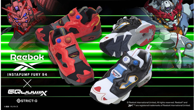 「ガンダム ジークアクス」×「リーボック」コラボスニーカーが強烈なインパクト！GQuuuuuuX、RED GUNDAMモデルの2種展開