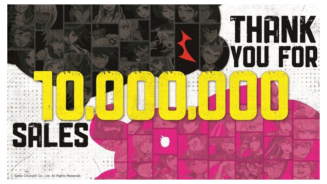 『ダンガンロンパ』シリーズ全世界累計出荷数が1,000万本を突破！『スーパーダンガンロンパ２』プレイ動画の全編配信も解禁