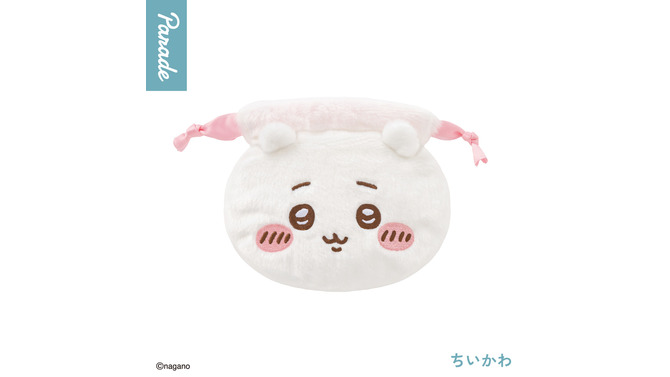 ちいかわたちの“お顔”が巾着に！ふわふわ手触りなカプセルトイ「おかお巾着」全4種がどれも可愛い