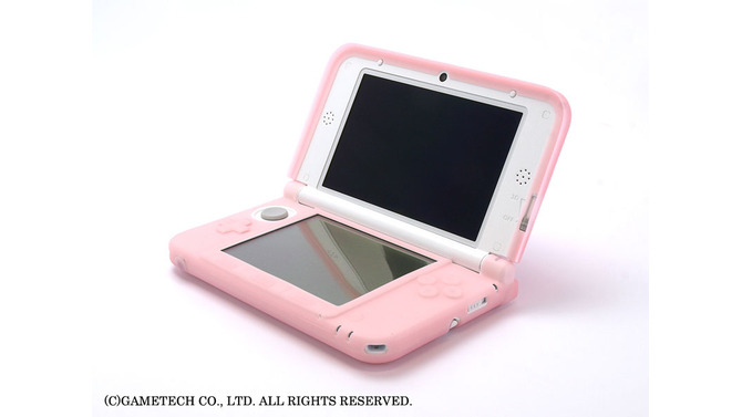 3DS LL用保護カバー「シリコンプロテクタ3DLL」新色ピンク発売