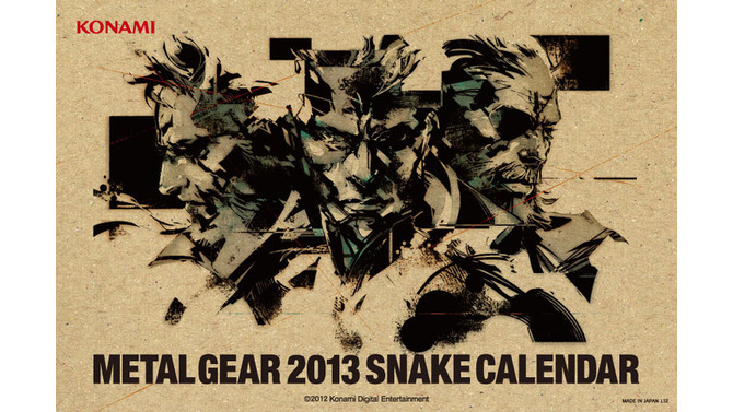 METAL GEAR 2013 SNAKE CALENDAR