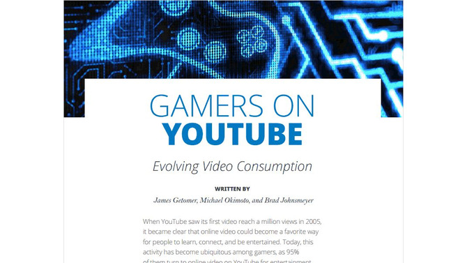 研究報告書「Gamers on YouTube」