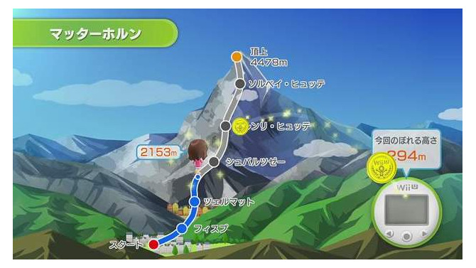 『Wii Fit U』でお遍路やマッターホルン登頂にチャレンジしよう ─ 更新データVer.1.3.0でコース追加